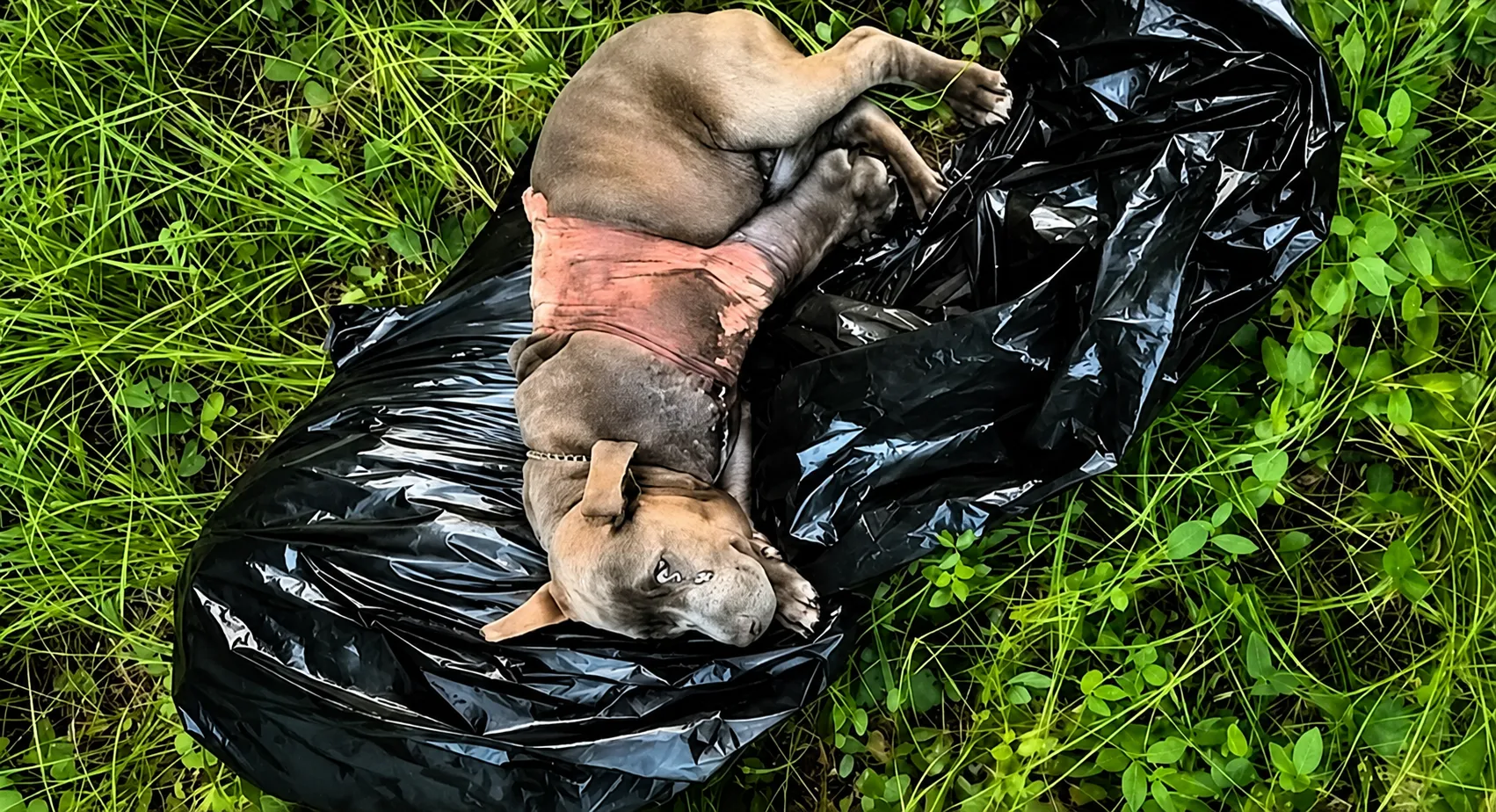 A Silent Body Beside the Trash