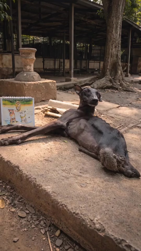 He Was Lying on the Concrete, Too Weak to Move Then His Rescue Journey Began