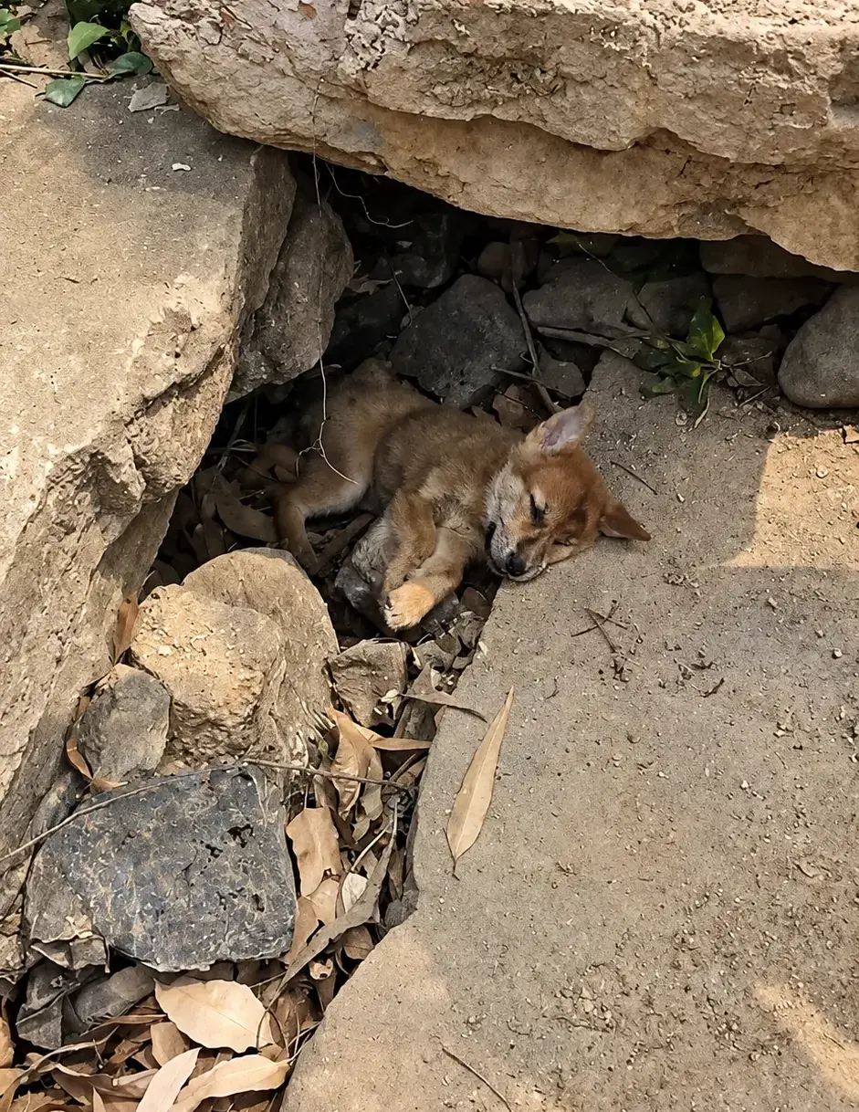 This Tiny Puppy Was Found Barely Breathing in the Rubble Then Rescuers Fought for His Life